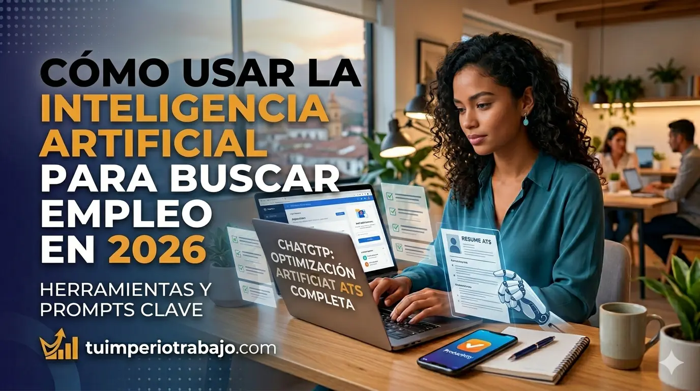 Cómo usar la Inteligencia Artificial para buscar empleo en 2026: Herramientas y prompts clave